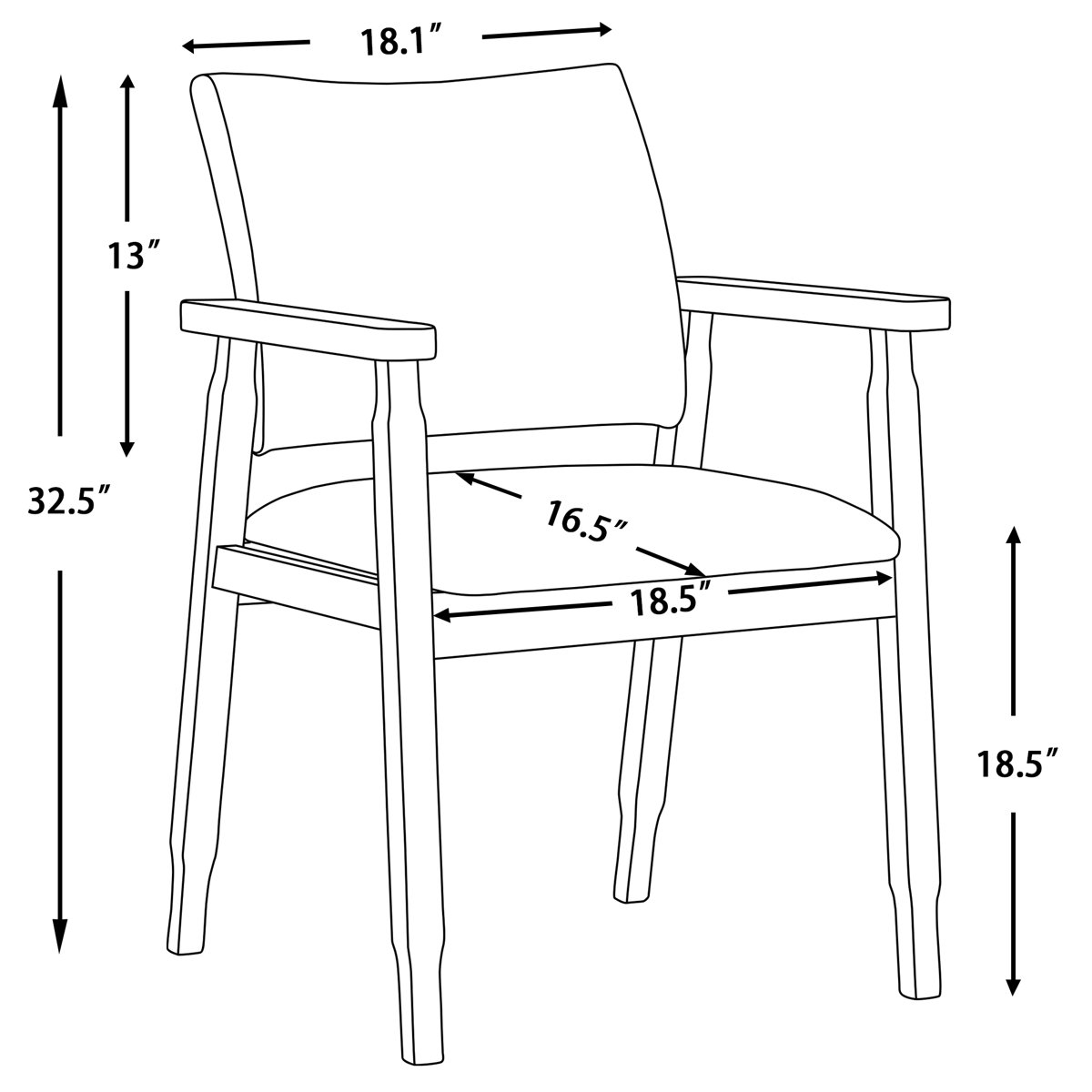 Actrice 18.5'' H Tufted Upholstered Beech Armchair